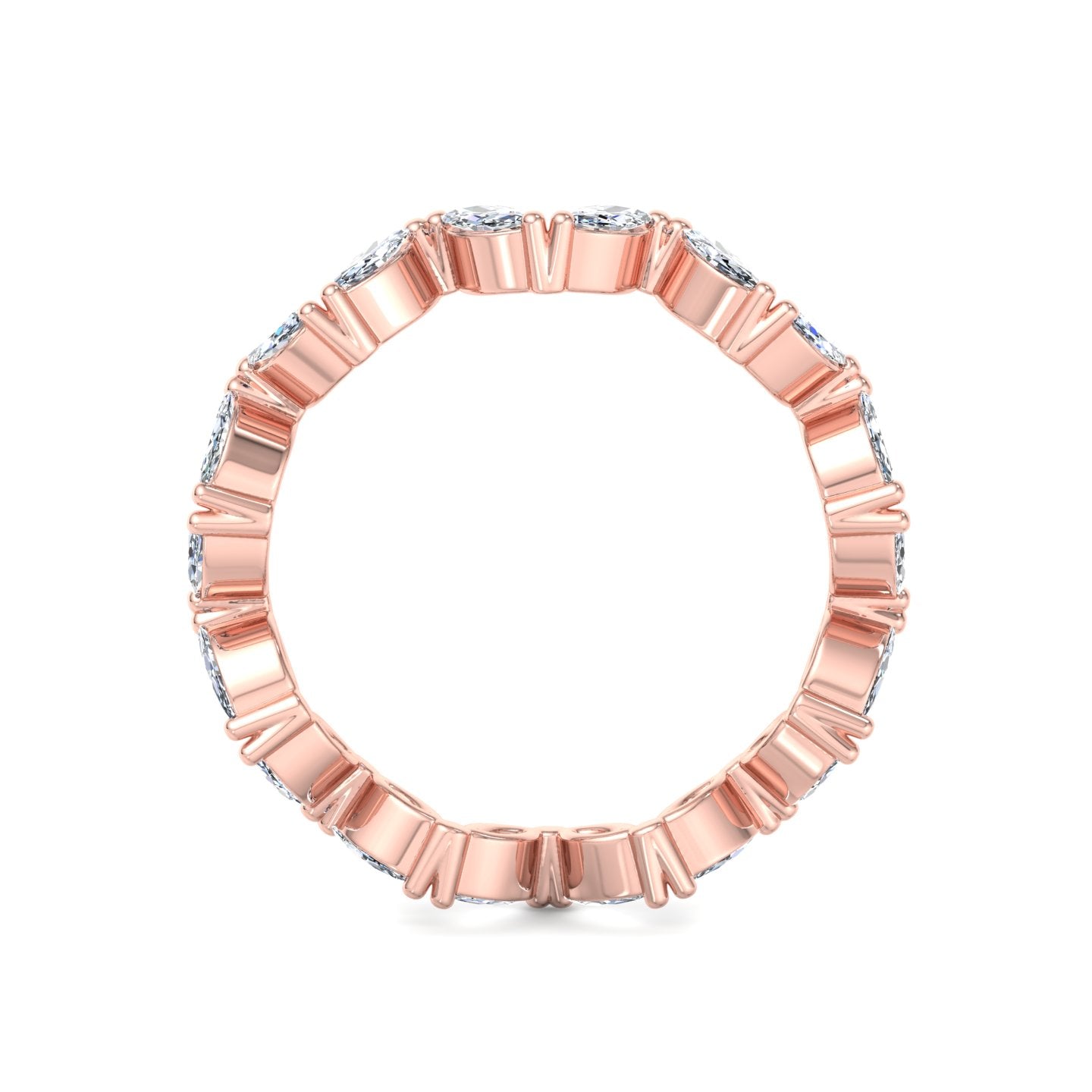 Marquise Diamond Eternity Band - Krishnashray