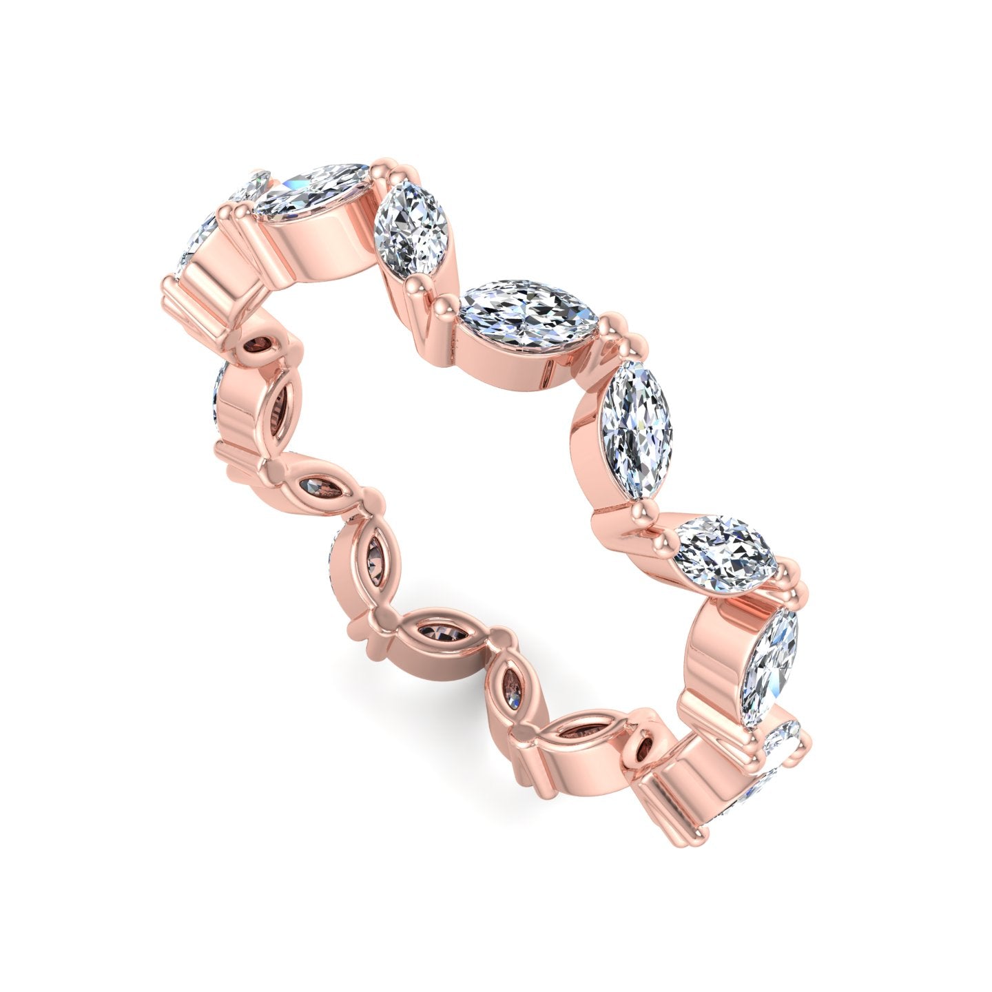 Marquise Diamond Eternity Band - Krishnashray