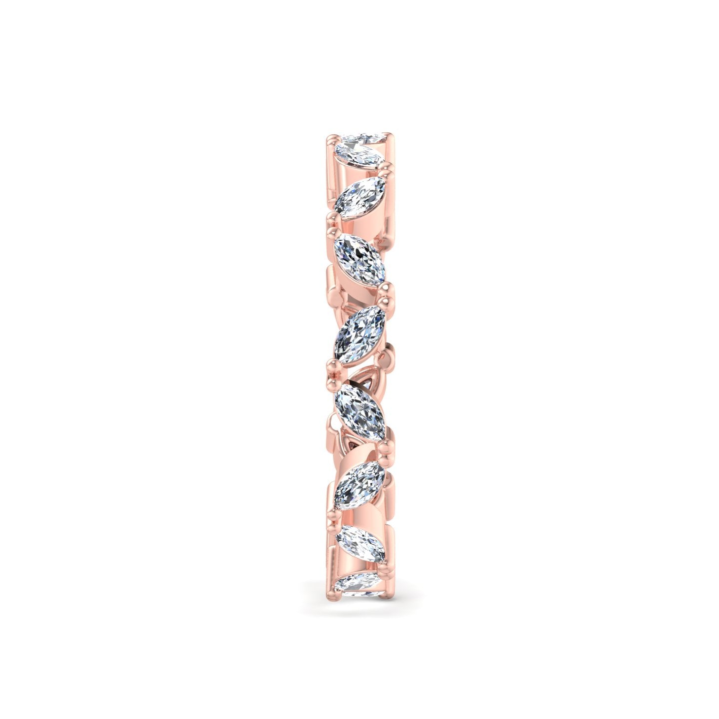 Marquise Diamond Eternity Band - Krishnashray