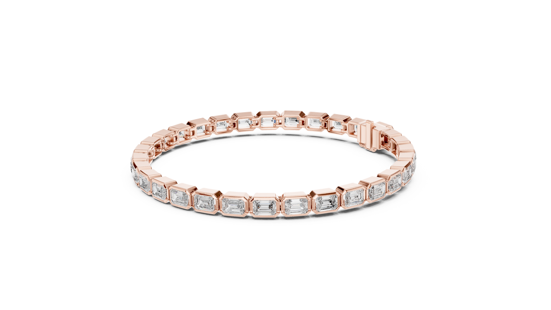 Emerald Cut Diamond  Bracelet