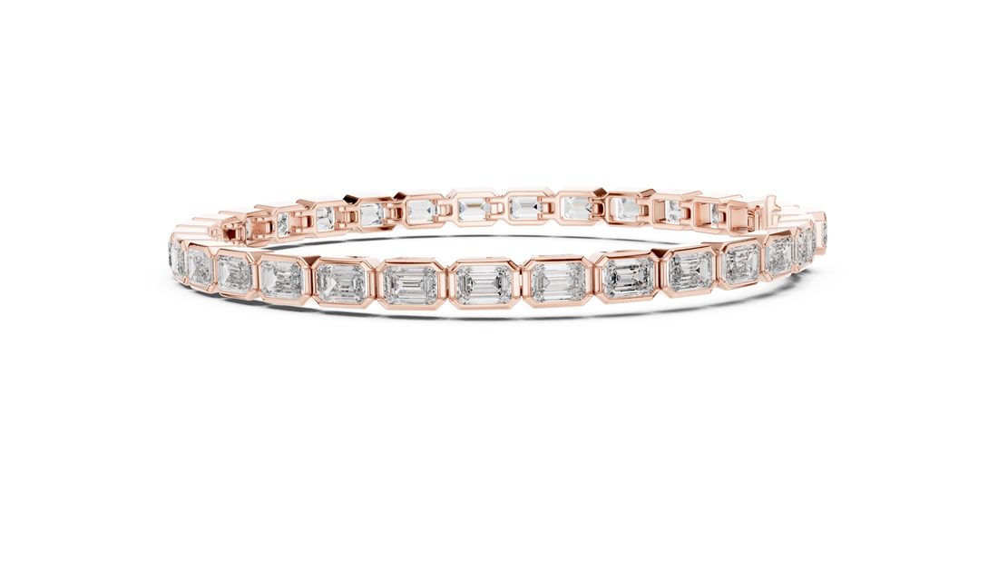 Emerald Cut Diamond  Bracelet