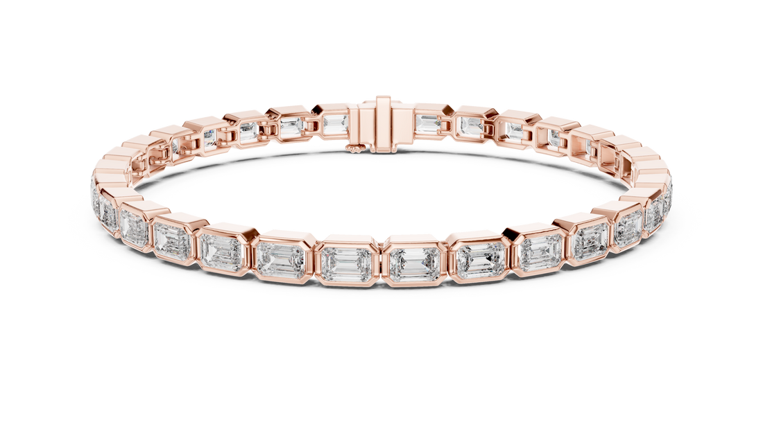 Emerald Cut Diamond  Bracelet