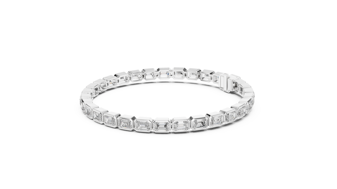 Emerald Cut Diamond  Bracelet