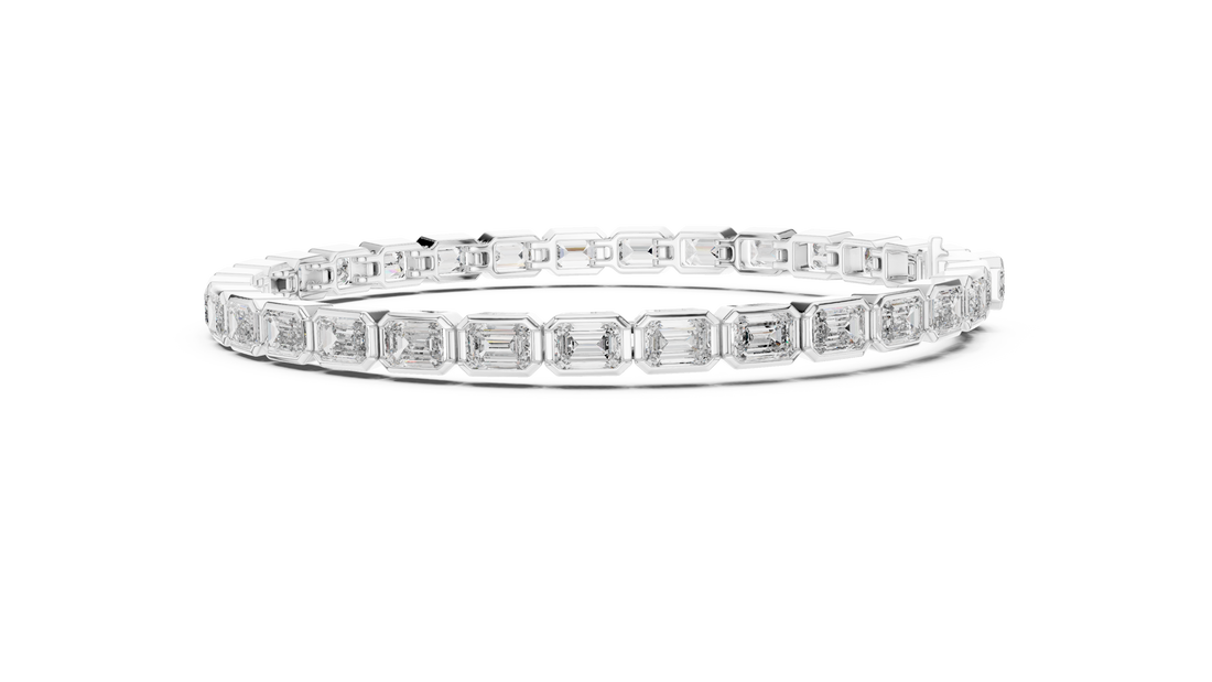 Emerald Cut Diamond  Bracelet