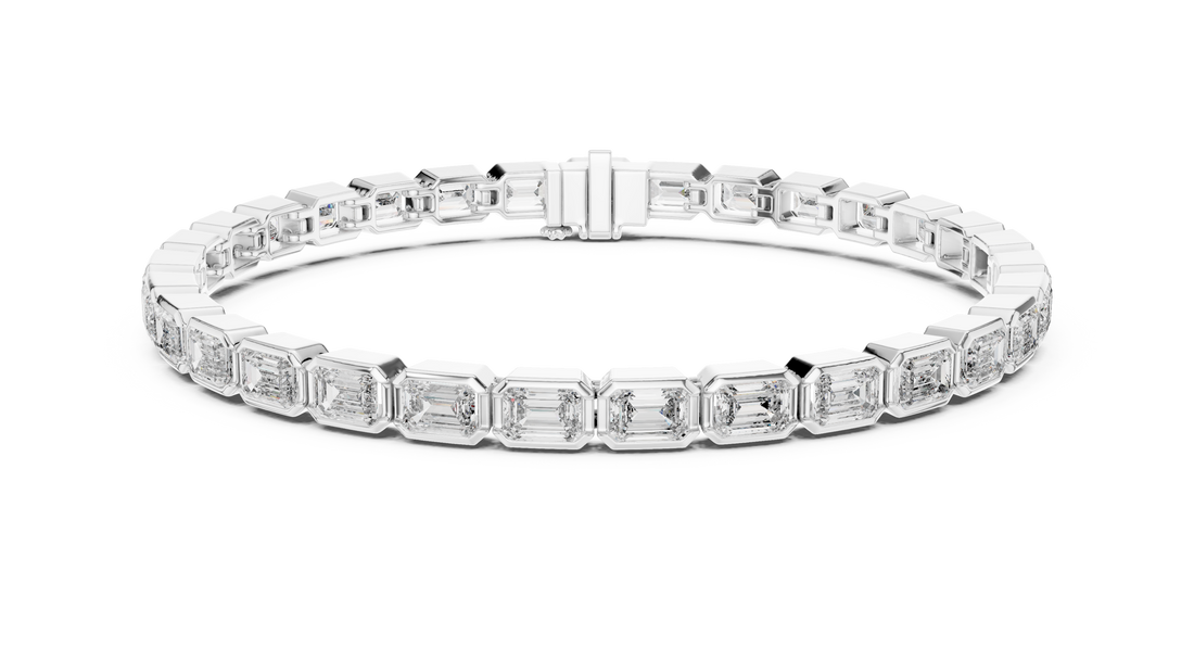 Emerald Cut Diamond  Bracelet