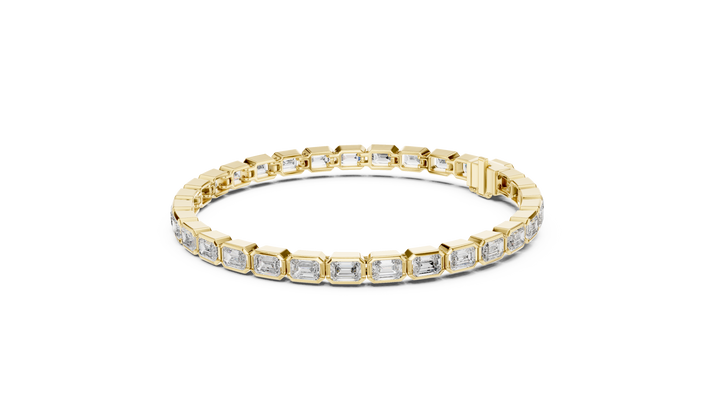 Emerald Cut Diamond  Bracelet - Krishnashray
