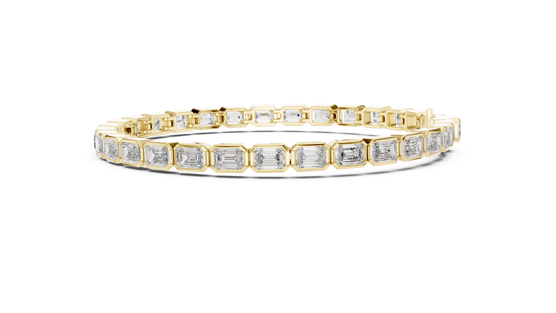 Emerald Cut Diamond  Bracelet