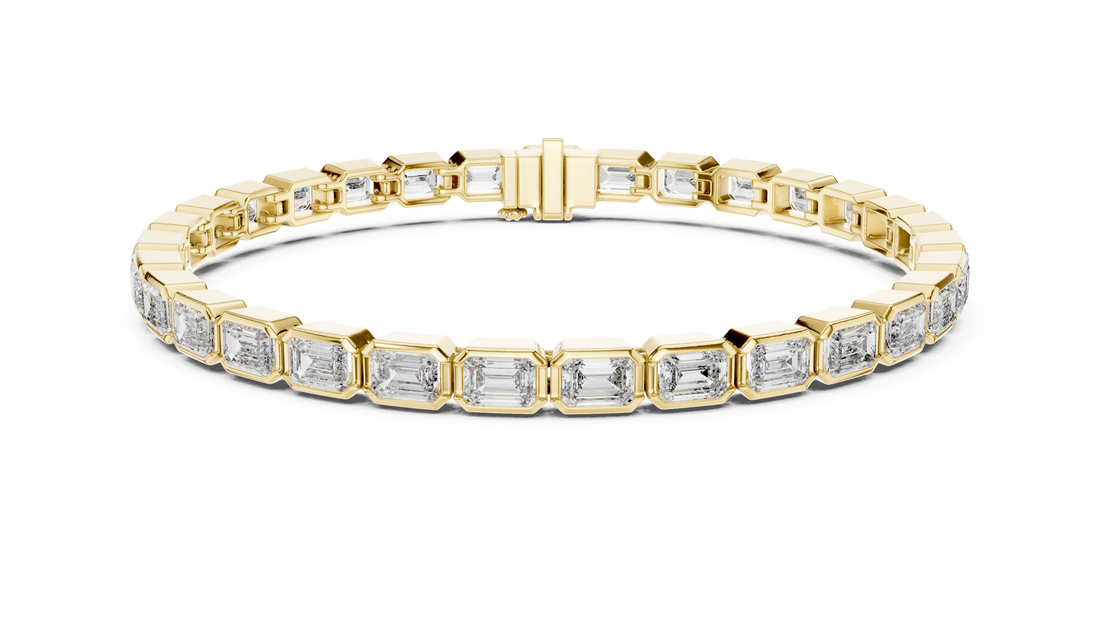 Emerald Cut Diamond  Bracelet