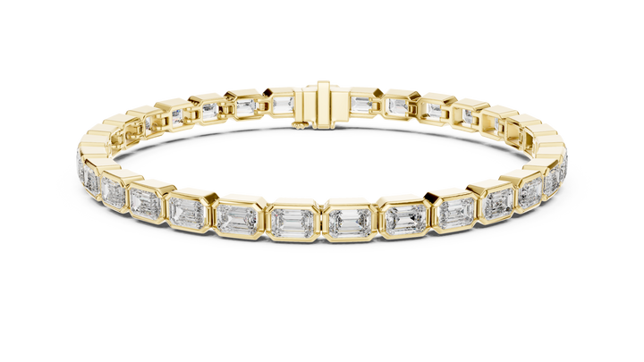 Emerald Cut Diamond  Bracelet - Krishnashray