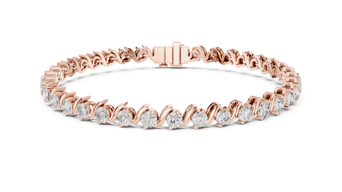 Twisted Diamond Ribbon Bracelet - Krishnashray