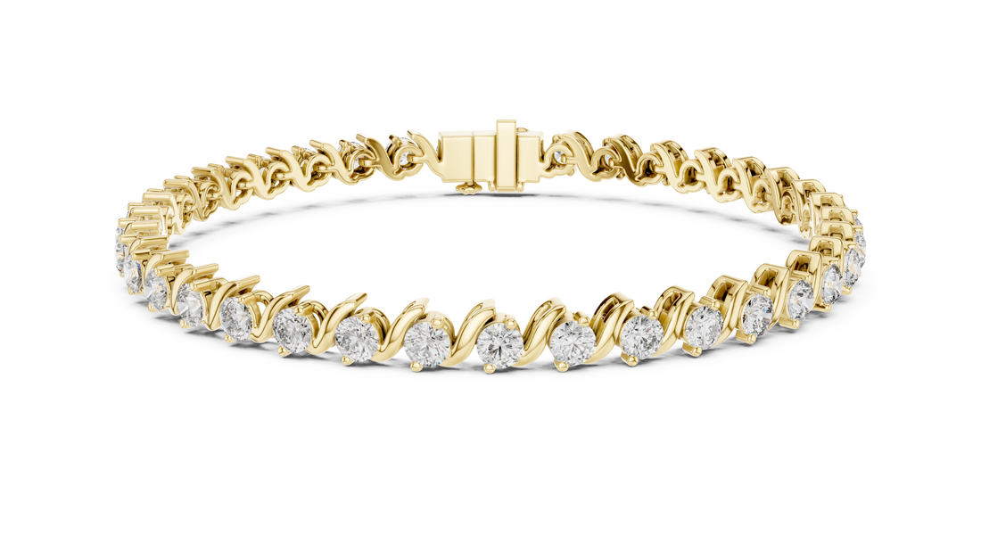 Twisted Diamond Ribbon Bracelet - Krishnashray