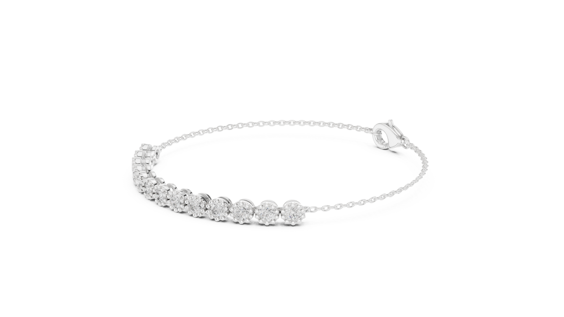Diamond Line Bracelet - Krishnashray