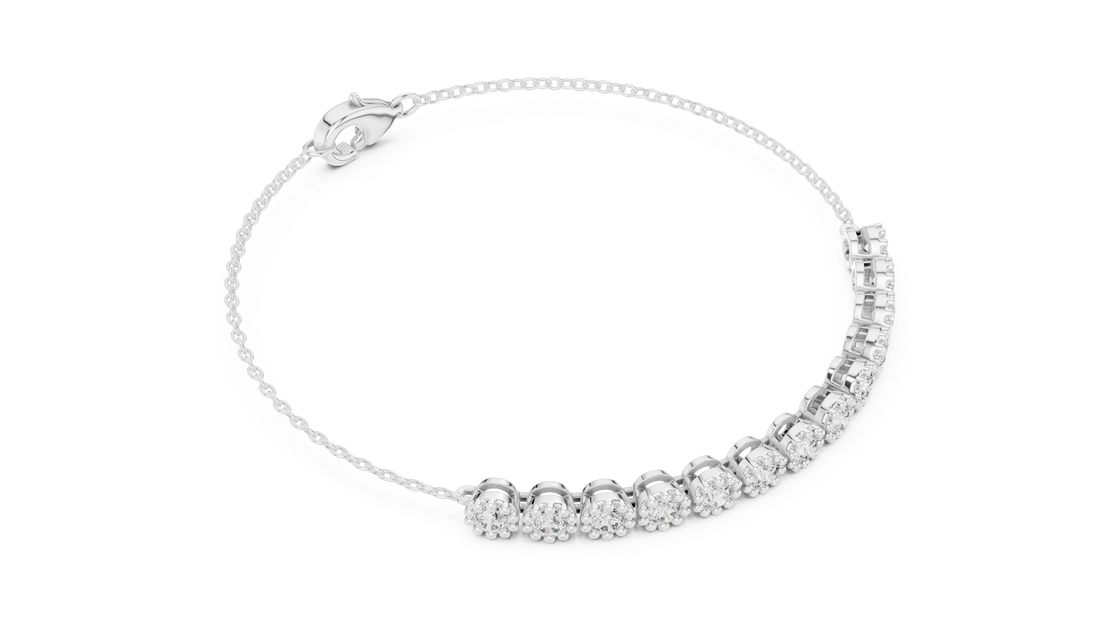 Diamond Line Bracelet - Krishnashray