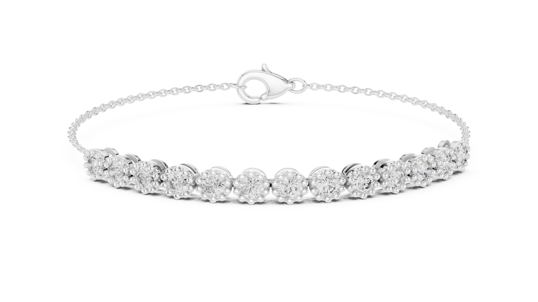 Diamond Line Bracelet - Krishnashray