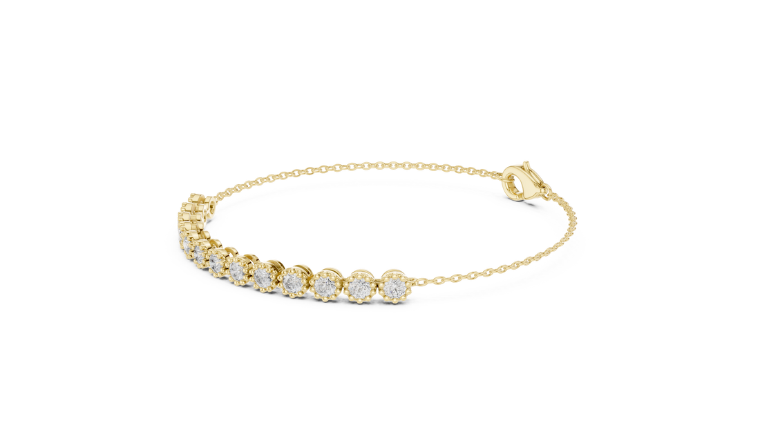 Diamond Line Bracelet - Krishnashray