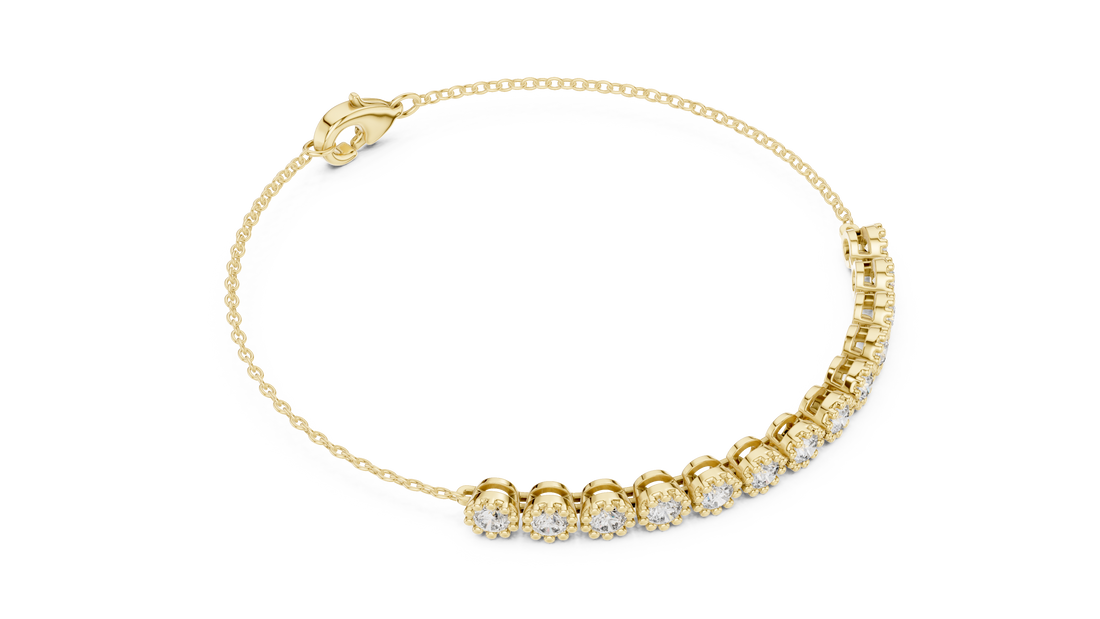 Diamond Line Bracelet - Krishnashray