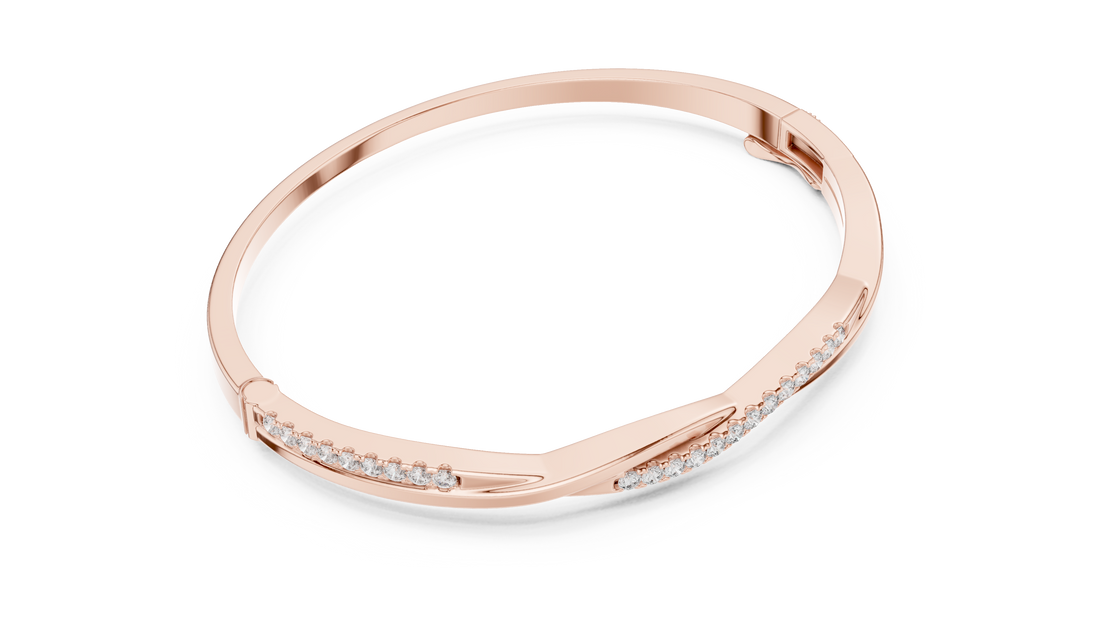 Diamond Bangle Bracelet - Krishnashray