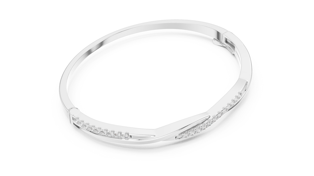 Diamond Bangle Bracelet - Krishnashray