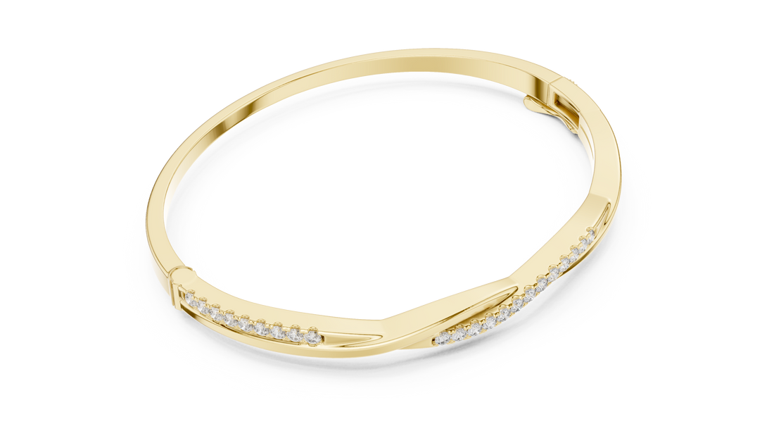 Diamond Bangle Bracelet - Krishnashray