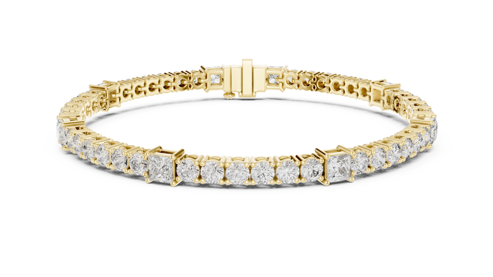 Diamond Studded Tennis Bracelet - Krishnashray