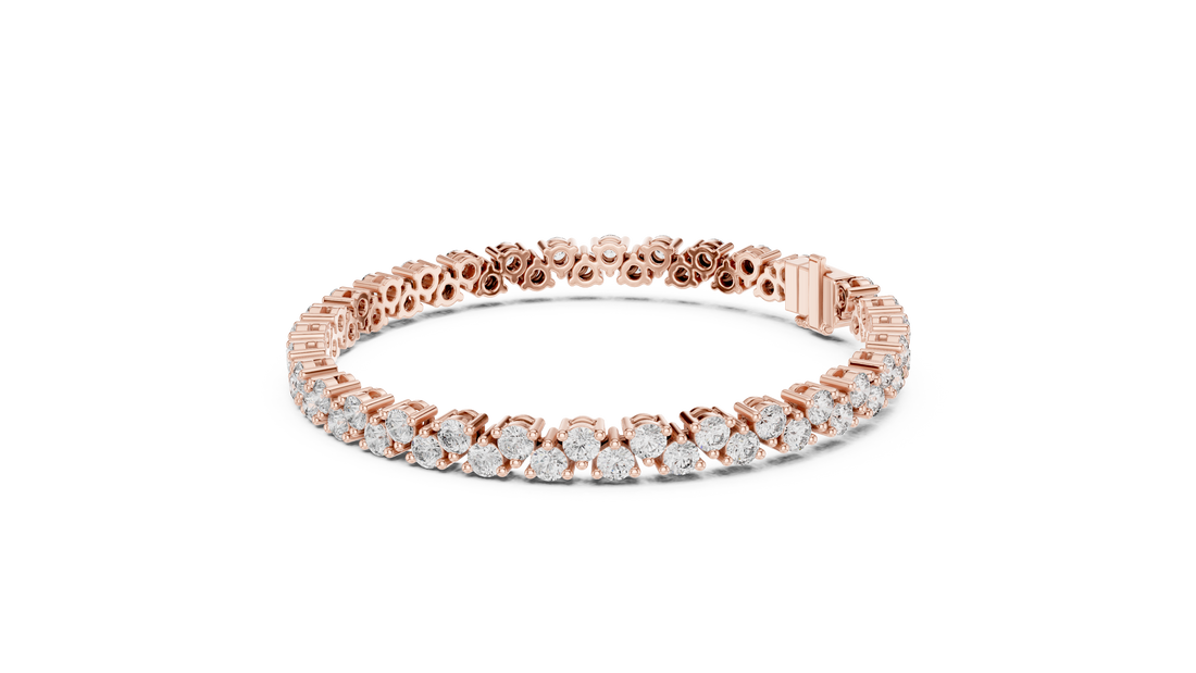 Elegant Diamond Line Bracelet - Krishnashray