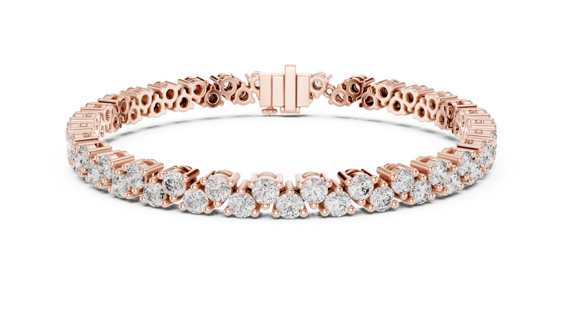 Elegant Diamond Line Bracelet - Krishnashray