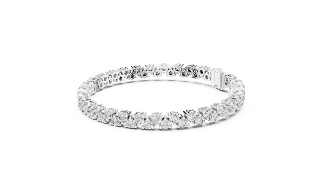 Elegant Diamond Line Bracelet - Krishnashray