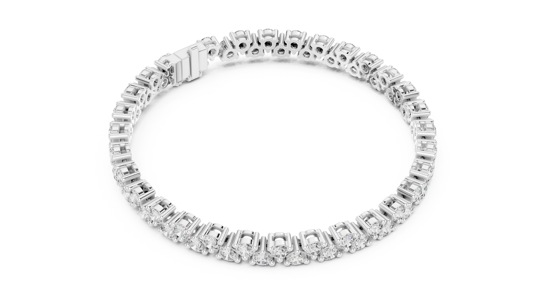Elegant Diamond Line Bracelet - Krishnashray