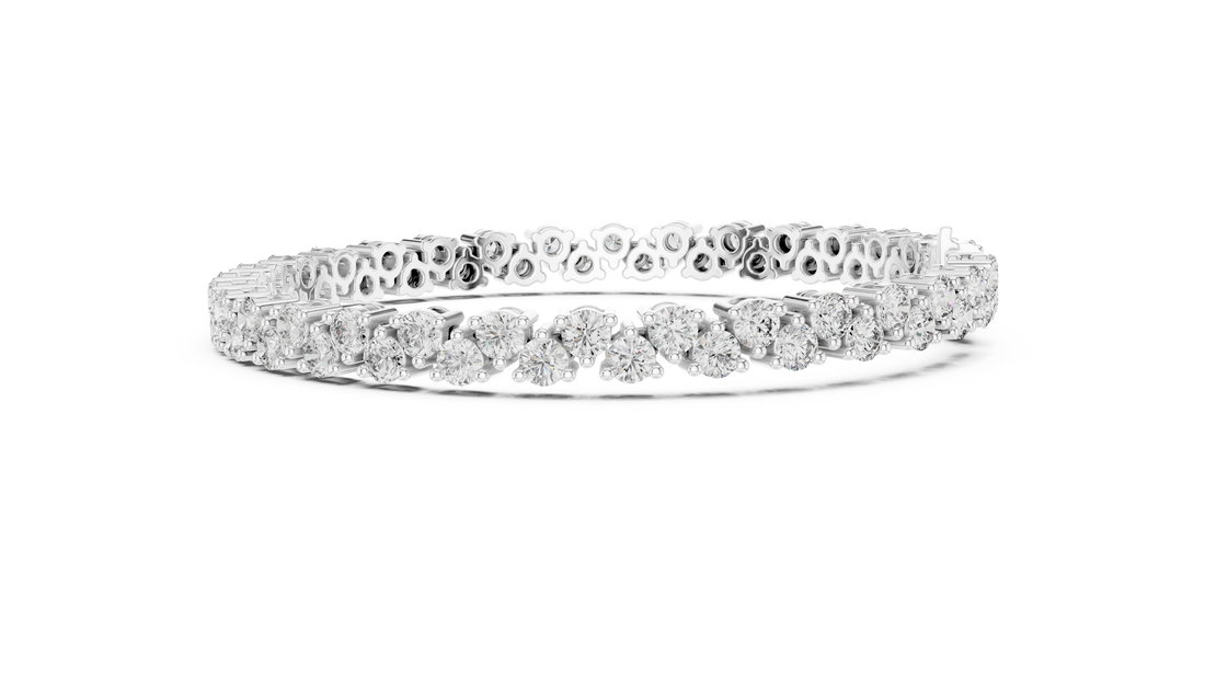 Elegant Diamond Line Bracelet - Krishnashray