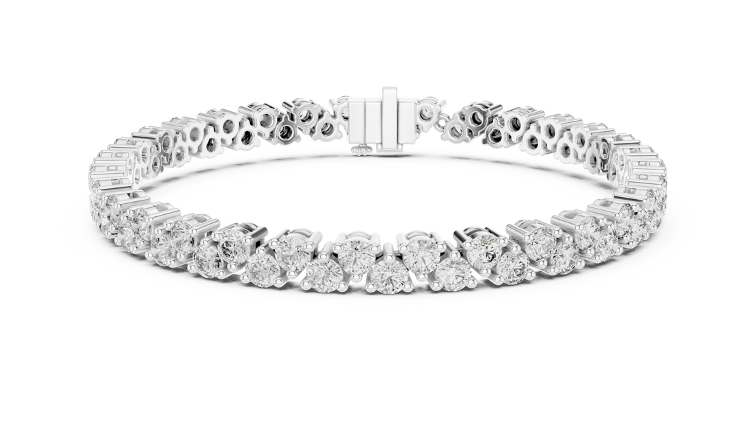 Elegant Diamond Line Bracelet - Krishnashray