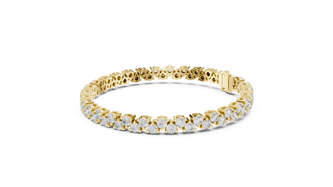 Elegant Diamond Line Bracelet - Krishnashray