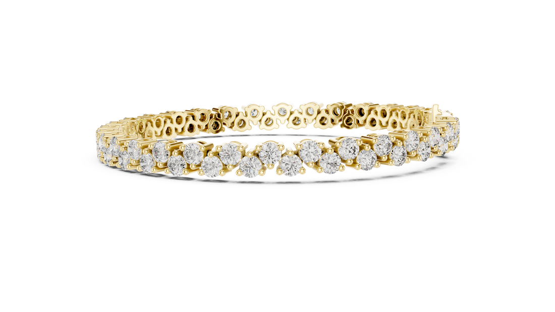 Elegant Diamond Line Bracelet - Krishnashray