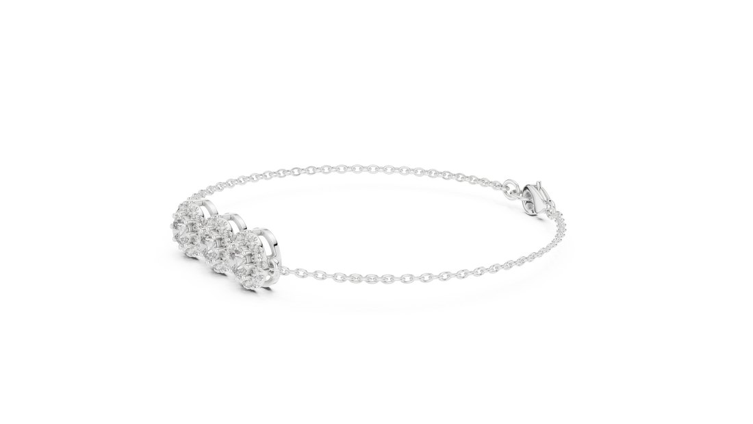 Diamond Station Bracelet - Krishnashray