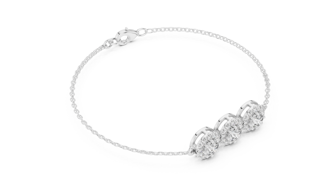 Diamond Station Bracelet - Krishnashray