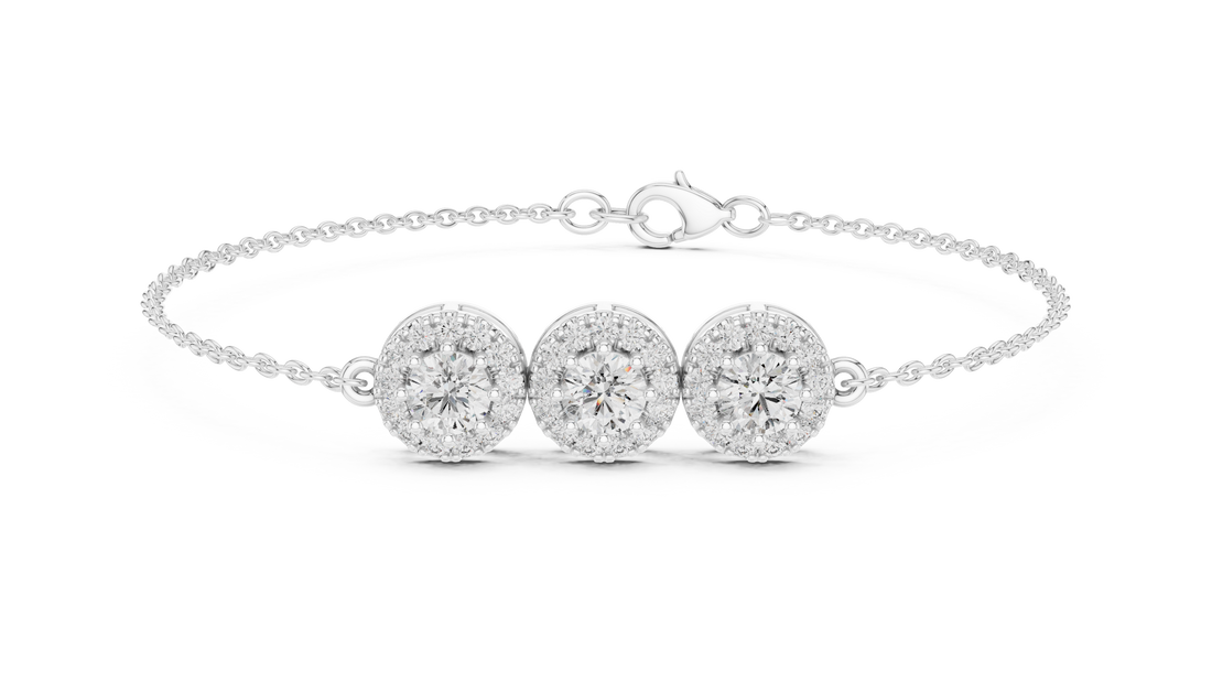 Diamond Station Bracelet - Krishnashray