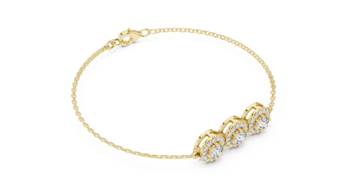Diamond Station Bracelet - Krishnashray