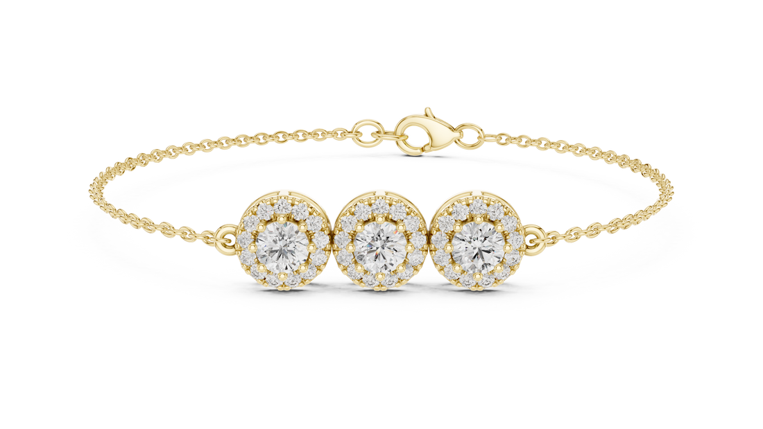 Diamond Station Bracelet - Krishnashray