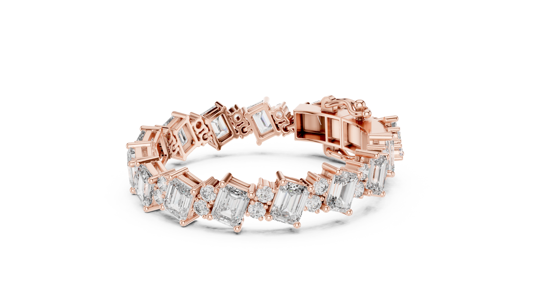 Diamond Halo Bracelet - Krishnashray