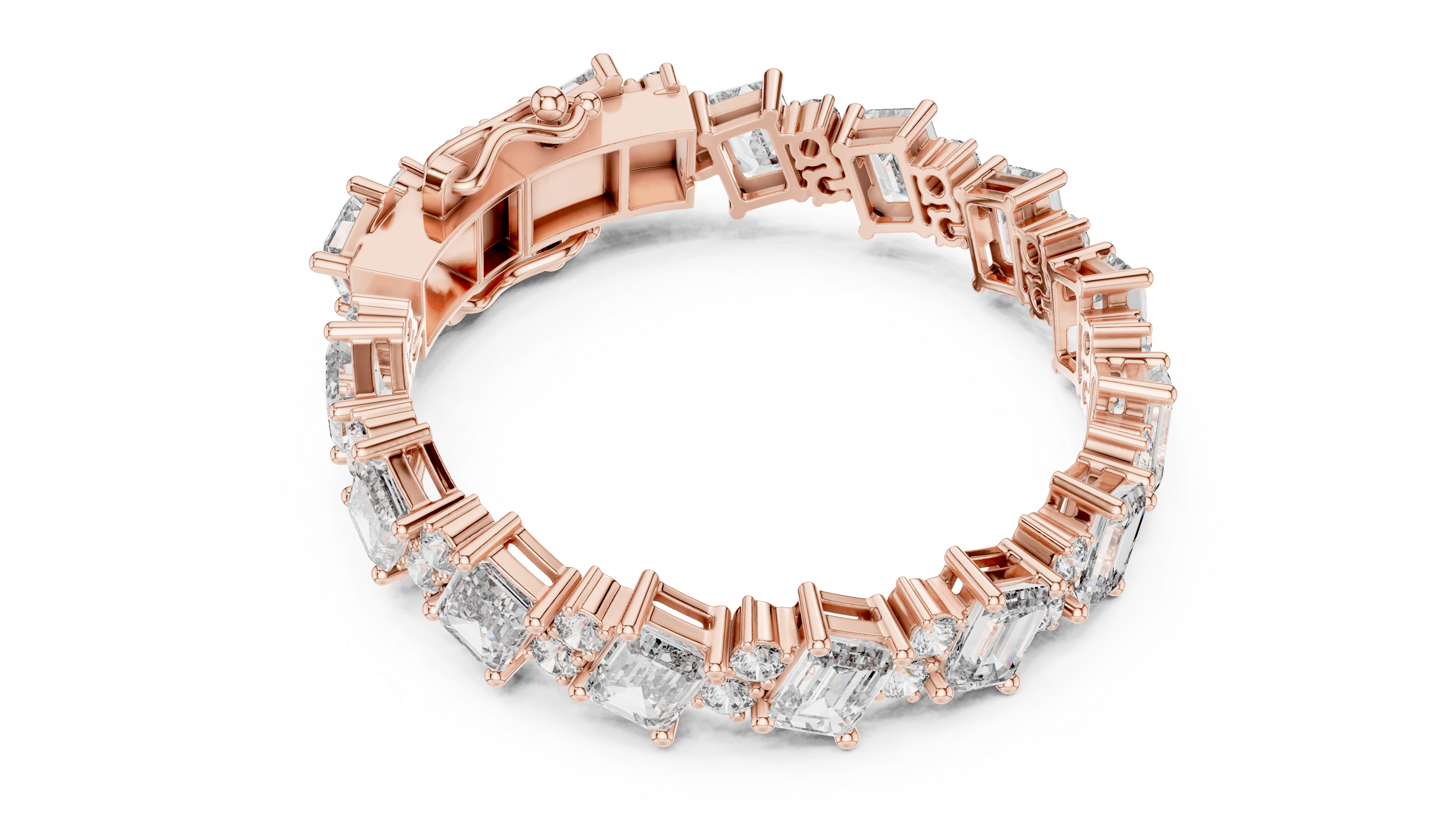 Diamond Halo Bracelet - Krishnashray