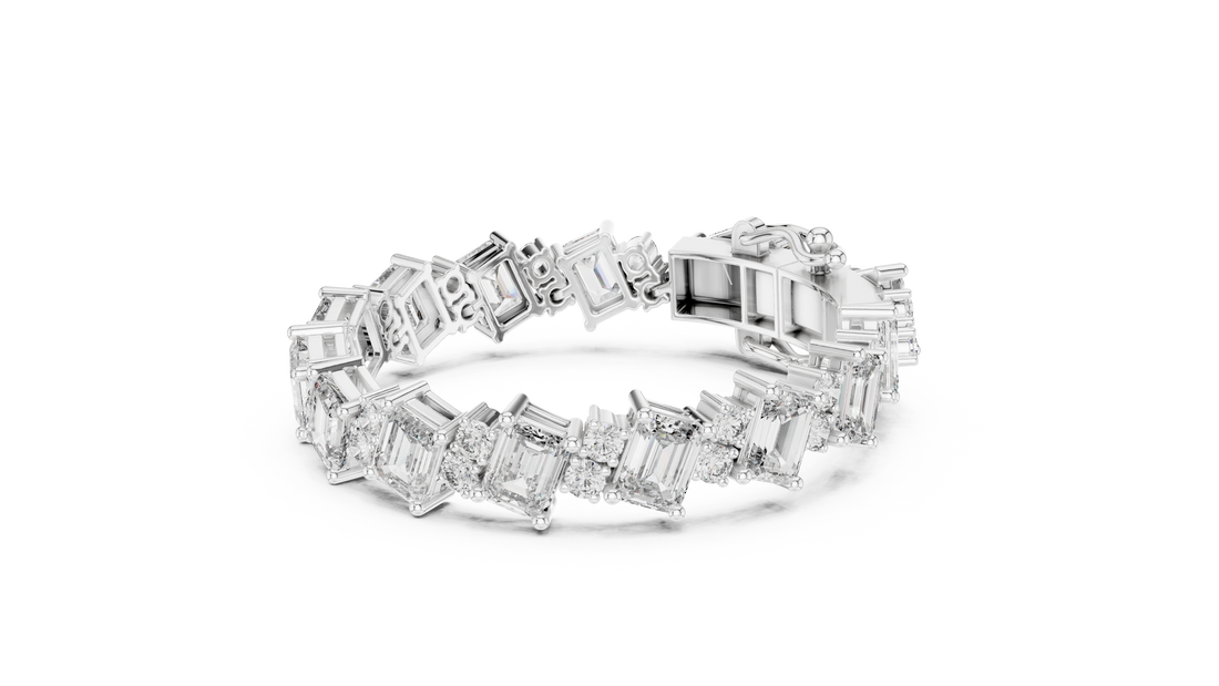 Diamond Halo Bracelet - Krishnashray