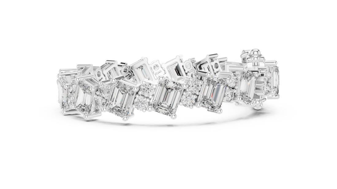 Diamond Halo Bracelet - Krishnashray