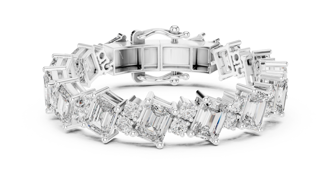 Diamond Halo Bracelet - Krishnashray