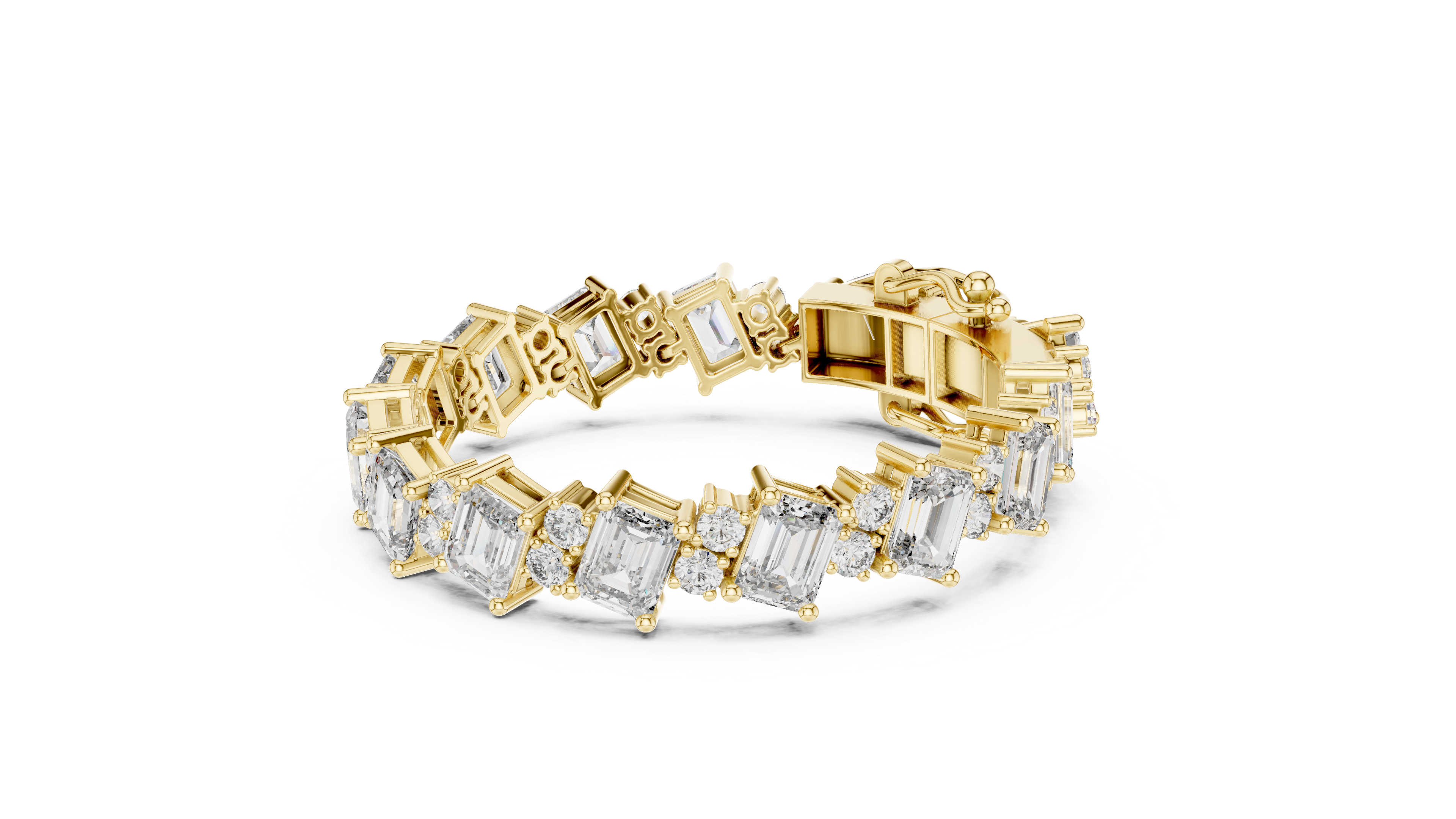 Diamond Halo Bracelet - Krishnashray