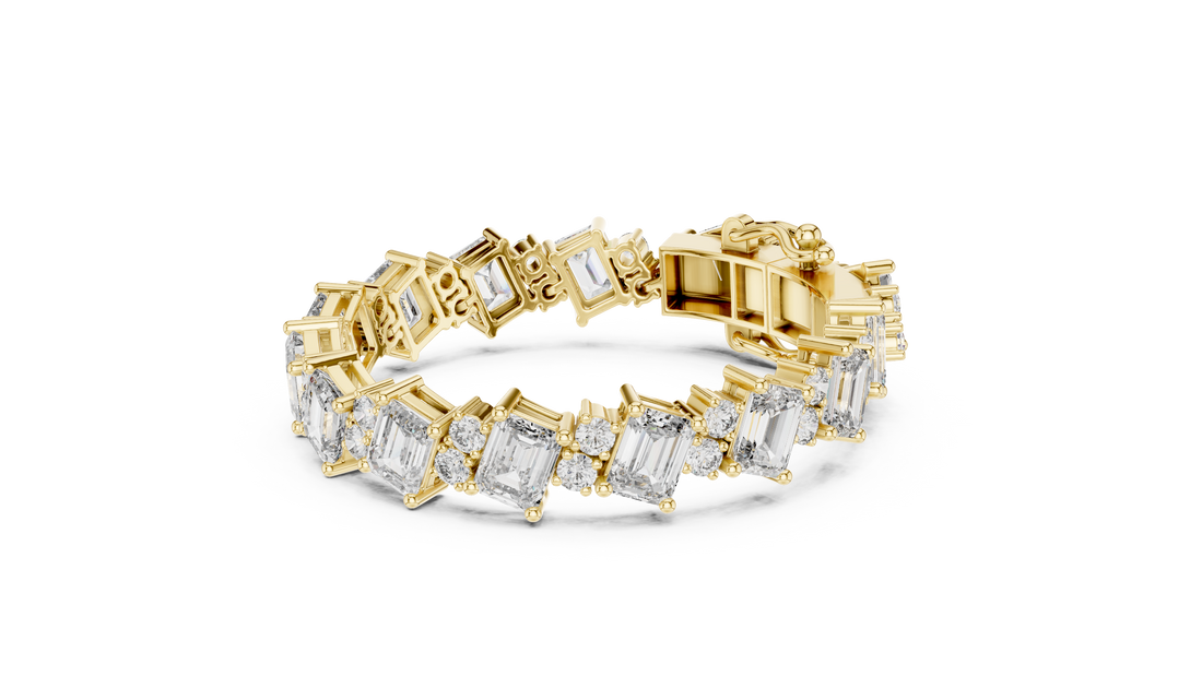 Diamond Halo Bracelet - Krishnashray
