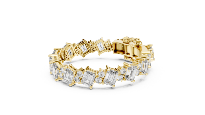 Diamond Halo Bracelet - Krishnashray
