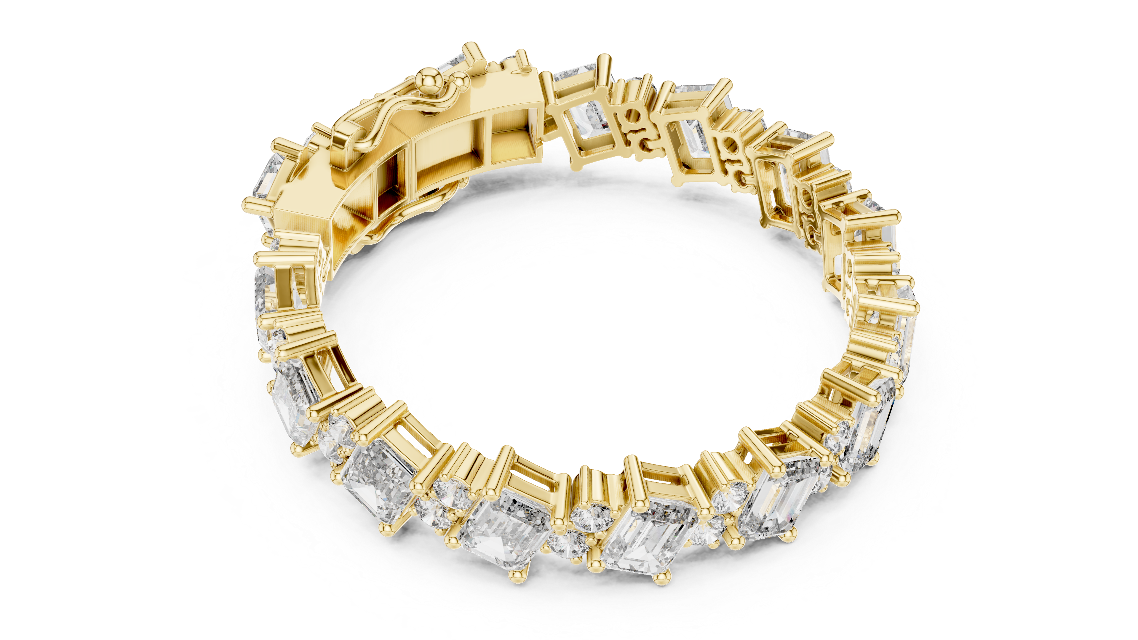 Diamond Halo Bracelet - Krishnashray