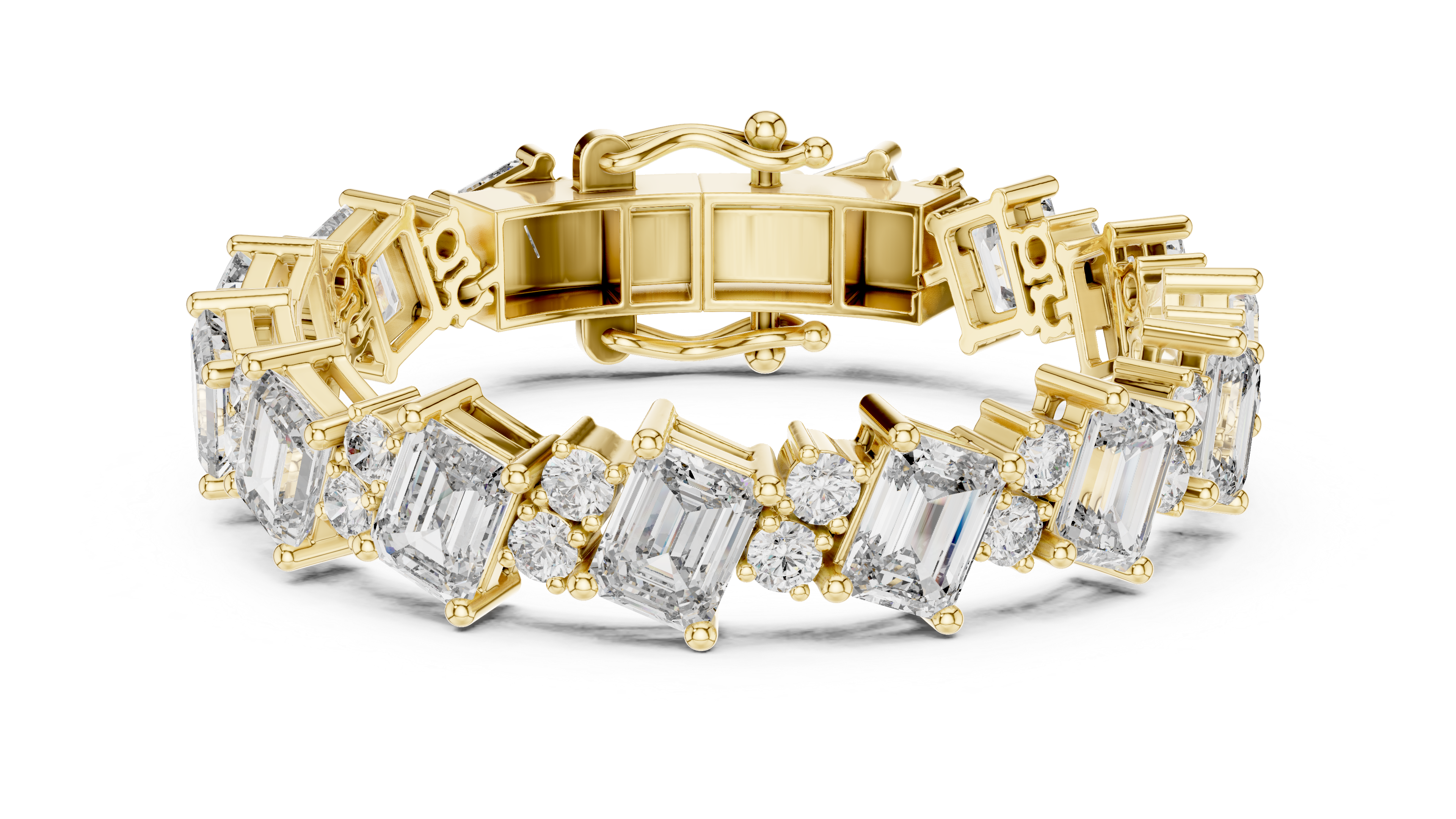 Diamond Halo Bracelet - Krishnashray