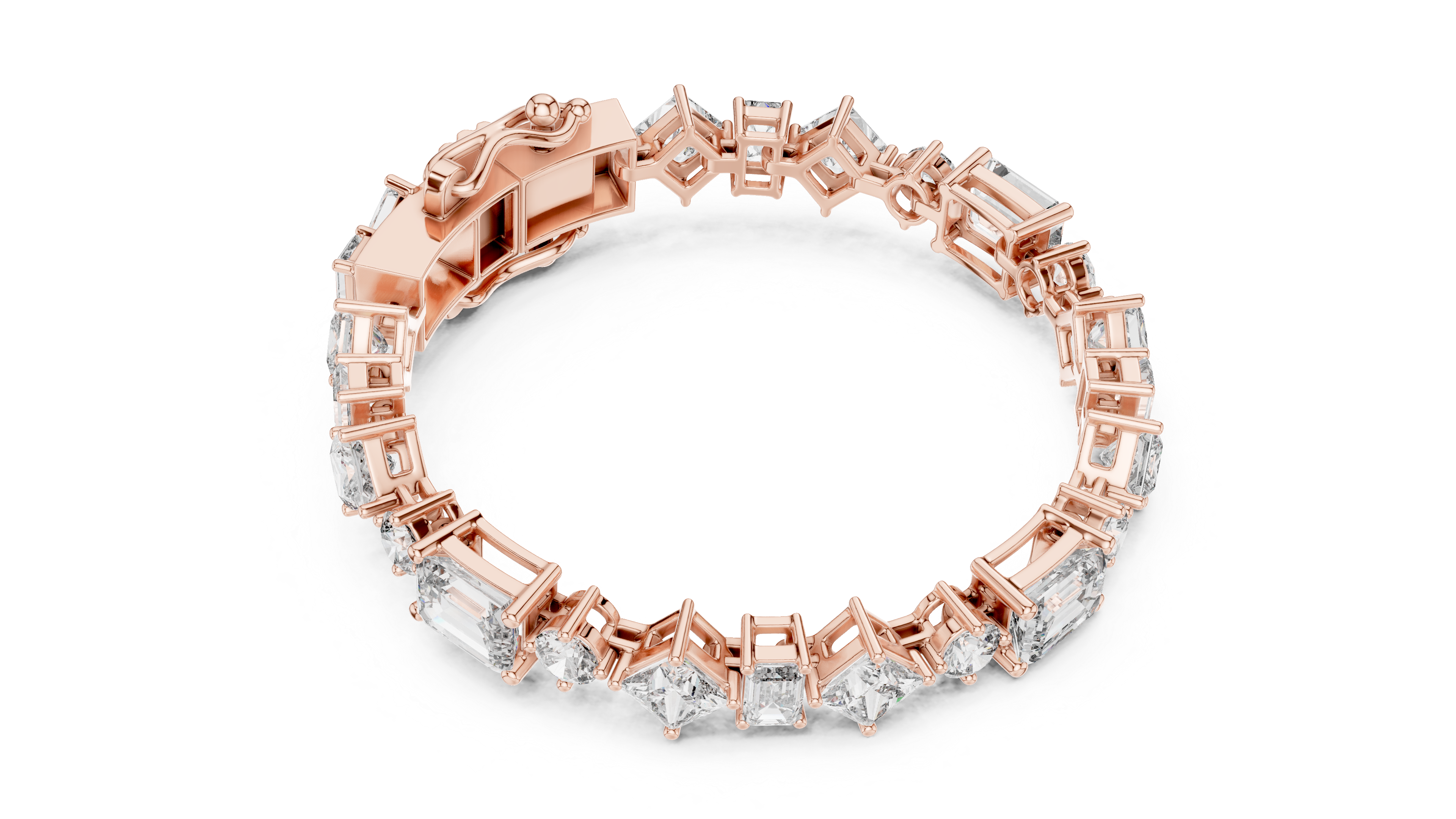 Multi-Cut Diamond Bracelet - Krishnashray