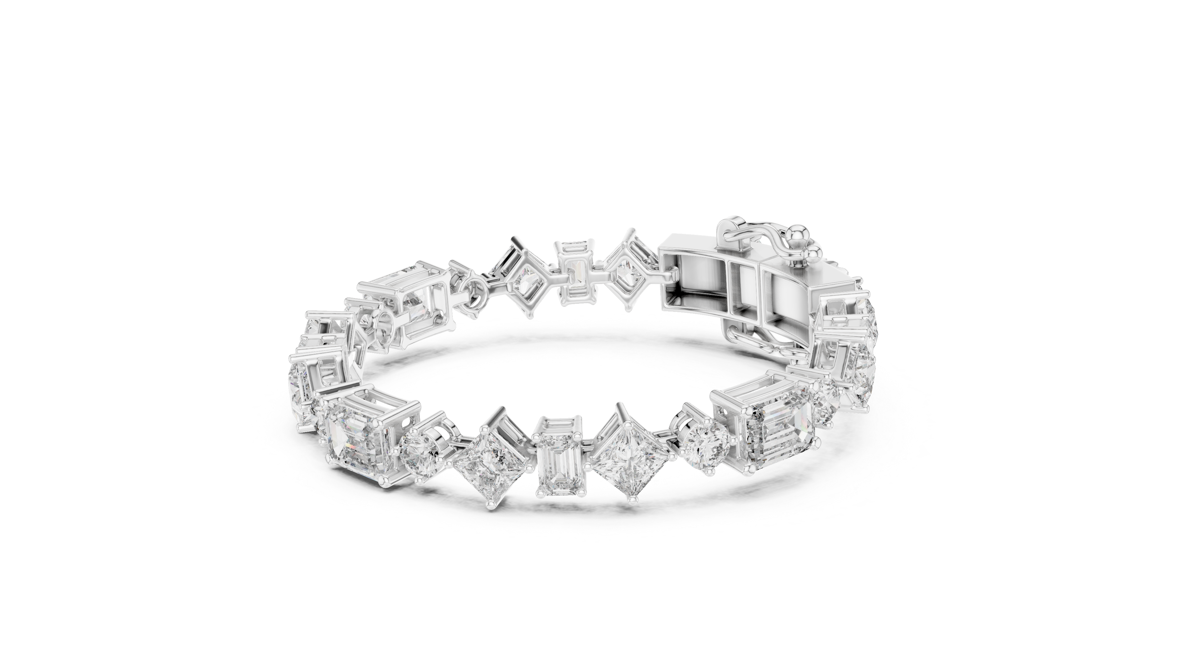 Multi-Cut Diamond Bracelet - Krishnashray