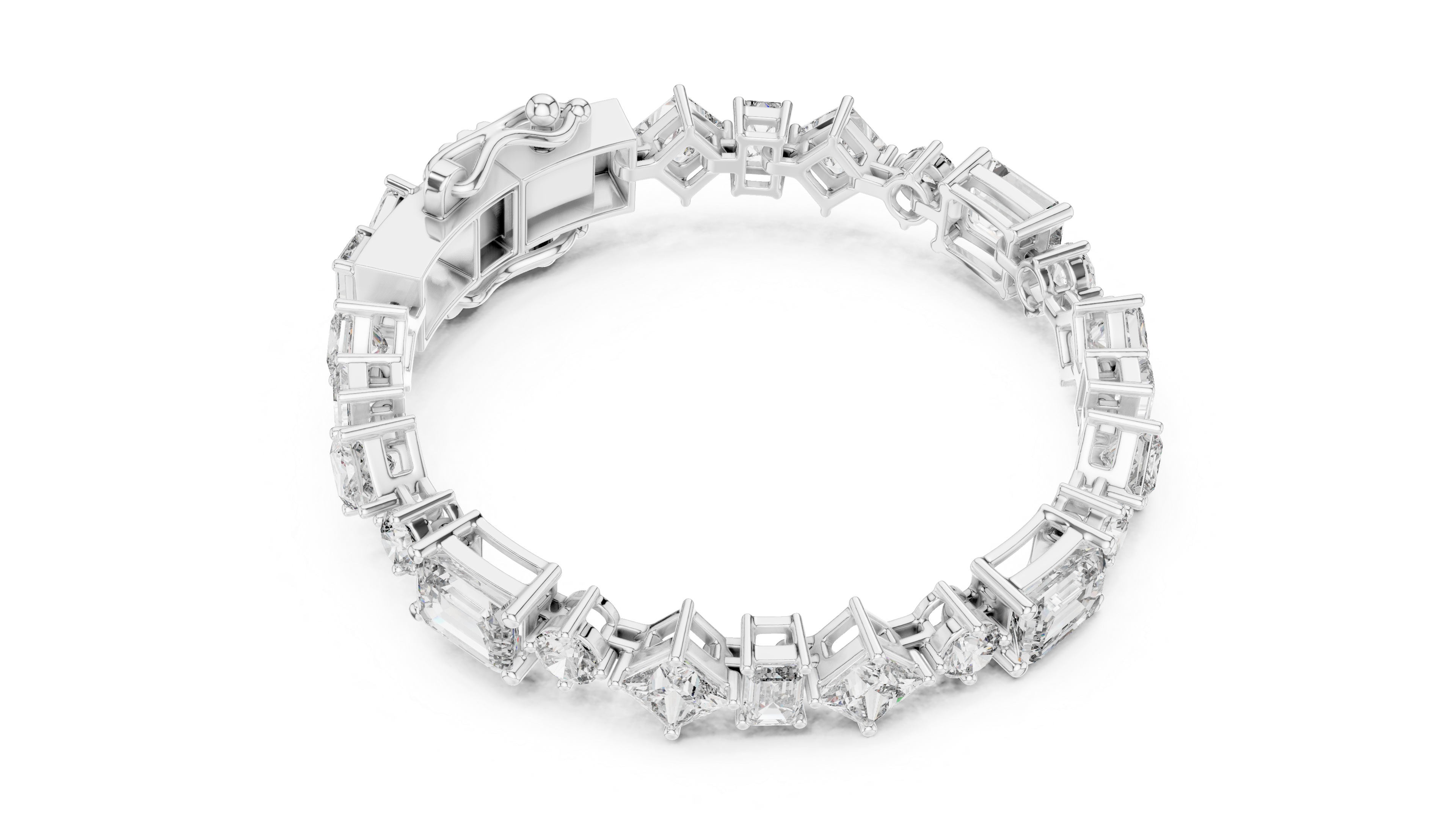 Multi-Cut Diamond Bracelet - Krishnashray